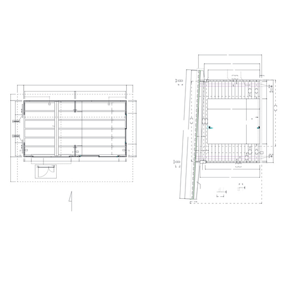 Blockhaus Tiroler Schloß BBQHouse Skand. Fichte Pultdach, Stärke: 58mm, 620x340cm