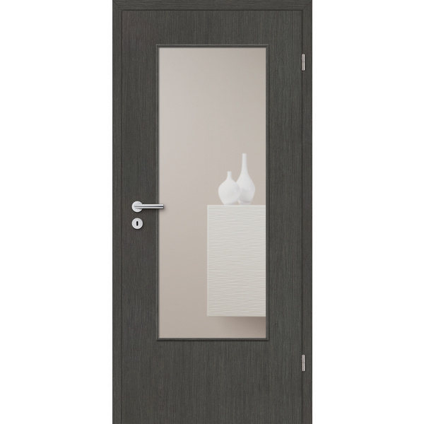 Zimmertür CPL Struktura anthrazit A LA G3 Röhrenspan KK1 "Mero"