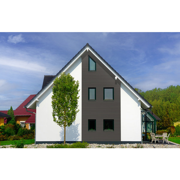 Fassaden-Rhombusprofil BPC Hohlkammer ebony (anthrazit) 25x65,4x5000mm