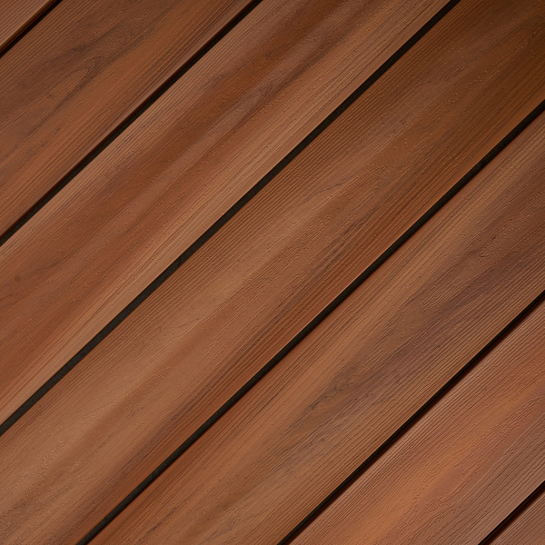 Terrassendiele WPC massiv Ipe Nuancen einseitig Holzstruktur, längsseitige Nut, PIAZZA MONDO - 21 x 140 mm