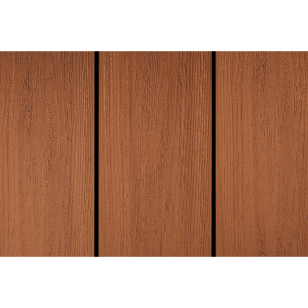 Terrassendiele WPC massiv Königsulme einseitig Holzstruktur, längsseitige Nut, PIAZZA MONDO - 21 x 140 mm