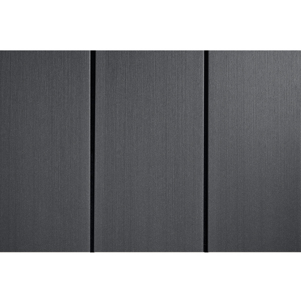 Terrassendiele WPC massiv Lavagrau einseitig Holzstruktur, einseitig glatt, längsseitige Nut, DIE URBANE FLAIR - 21 x 162 mm