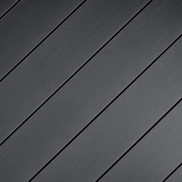 Terrassendiele WPC massiv Lavagrau einseitig Holzstruktur, einseitig glatt, längsseitige Nut, DIE URBANE FLAIR - 21 x 162 mm