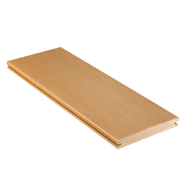 Terrassendiele WPC massiv Sisal einseitig Holzstruktur, einseitig glatt, längsseitige Nut, DIE URBANE FLAIR - 21 x 162 mm