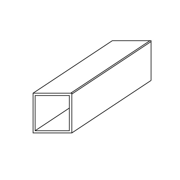 Alu Vierkant 25x25x1,4mm Länge 3,00m Einleger für DIE LINEARE