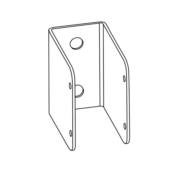 Wandhalterung für DIE LINEARE 70x44x74mm aus Edelstahl