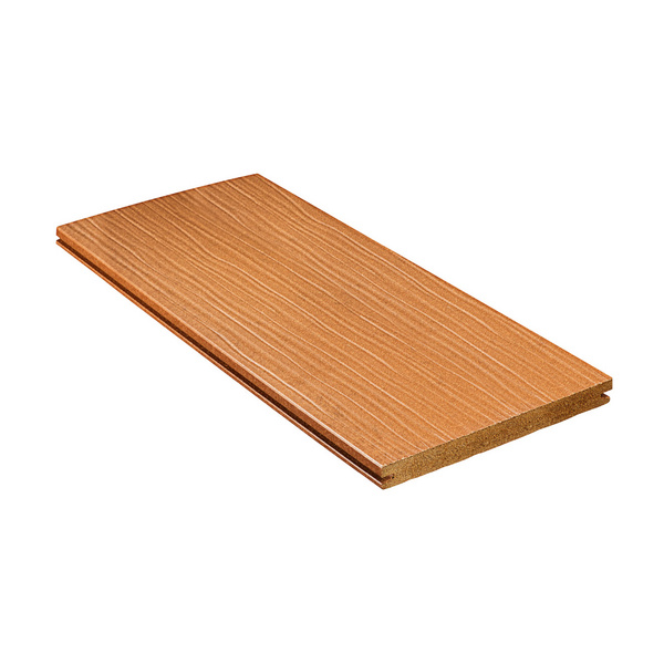 Terrassendiele WPC massiv Bernsteinbraun einseitig Holzstruktur, einseitig glatt, längsseitige Nut, DIE EXKLUSIVE - 21 x 200 mm