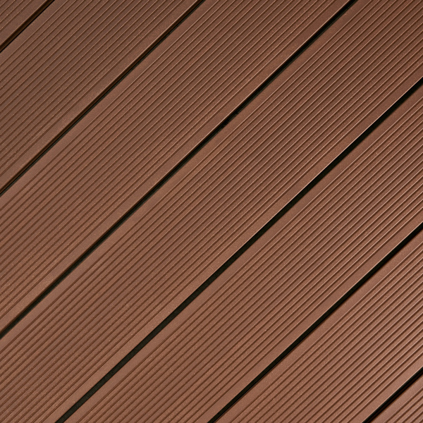 Terrassendiele WPC massiv Kalahari einseitig Holzstruktur, einseitig geriffelt, längsseitige Nut, DIE NATUERLICHE AKAZIE - 22 x 140 mm