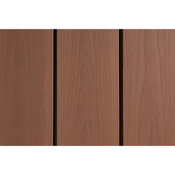 Terrassendiele WPC massiv Kalahari einseitig Holzstruktur, einseitig geriffelt, längsseitige Nut, DIE NATUERLICHE AKAZIE - 22 x 140 mm