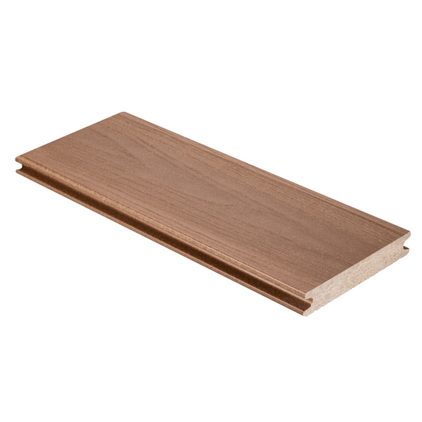 Terrassendiele WPC massiv Kalahari einseitig Holzstruktur, einseitig geriffelt, längsseitige Nut, DIE NATUERLICHE AKAZIE - 22 x 140 mm