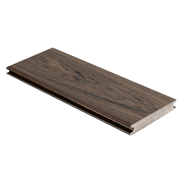 Terrassendiele WPC massiv Savanna einseitig Holzstruktur, einseitig geriffelt, längsseitige Nut, DIE NATUERLICHE AKAZIE - 22 x 140 mm