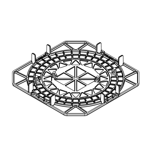 Lastverteilerplatte Klickplatte zur Erhöhung der Aufstandsfläche, 20 St./Karton