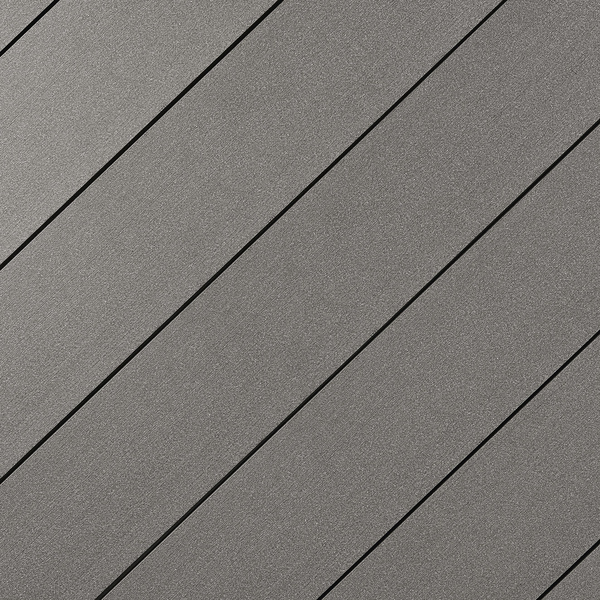 Terrassendiele WPC massiv Anthrazit einseitig gebürstet, längsseitige Nut, DIE URBANE - 21 x 162 mm