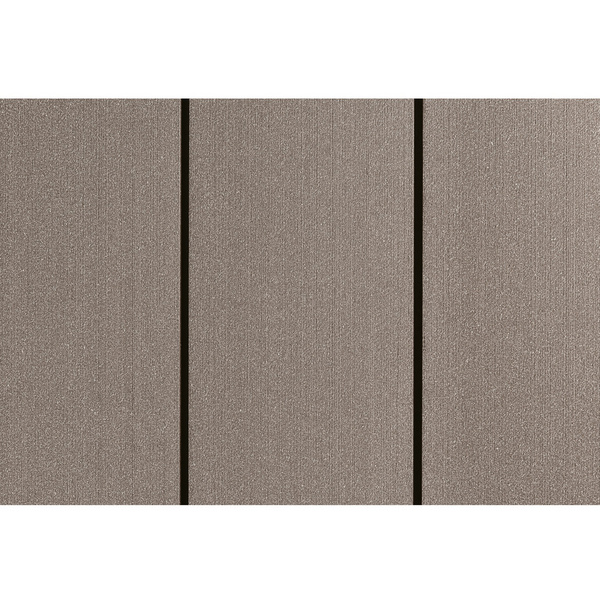 Terrassendiele WPC massiv Schwarzbraun einseitig gebürstet, längsseitige Nut, DIE URBANE - 21 x 162 mm