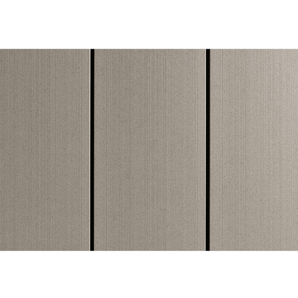 Terrassendiele WPC massiv Titangrau einseitig gebürstet, längsseitige Nut, DIE URBANE - 21 x 162 mm