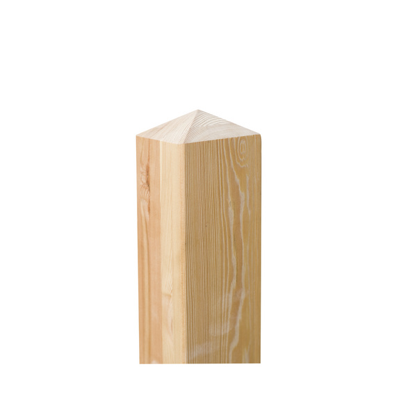 Pfosten Kopf Pyramide Hochgebirgslärche 9 x 9 cm glatt Brettschichtholz