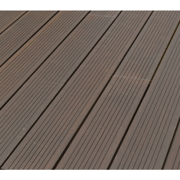 Terrassendiele Bambus einseitig gebürstet, einseitig geriffelt, stirnseitige Nut & Feder, Bamboo X-treme - 20 x 155 mm