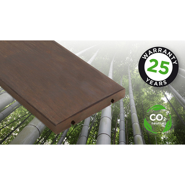 Terrassendiele Bambus einseitig bombiert, Bamboo X-treme - 21 x 155 mm