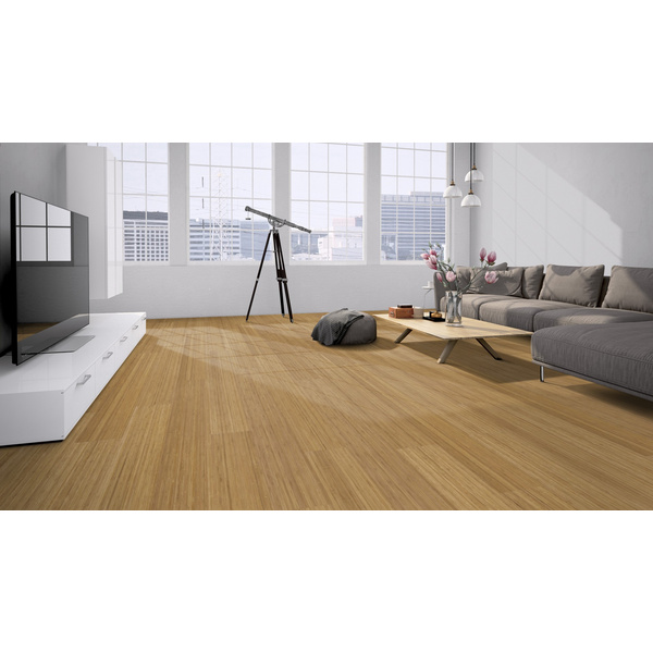 Parkett Side Pressed Caramel Fischgrät natur-geölt - Bamboo Elite