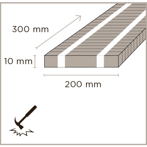 Parkett High Density Natural Industrieoptik unbehandelt - Bamboo Industriale
