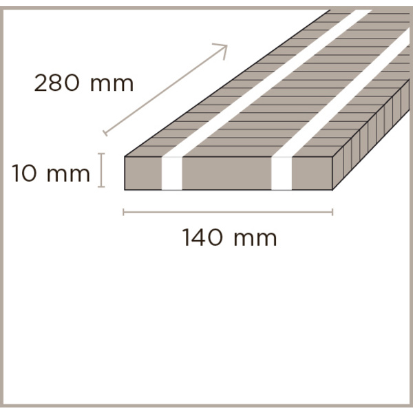 Parkett Side Pressed Caramel Industrieoptik unbehandelt - Bamboo Industriale
