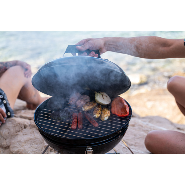 Holzkohlegrill Premium Holzkohle Kugelgrill tragbar, Ø37cm