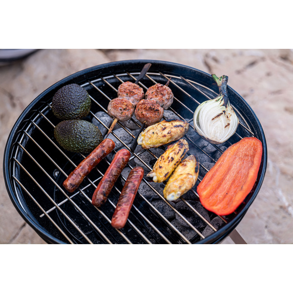 Holzkohlegrill Premium Holzkohle Kugelgrill tragbar, Ø37cm
