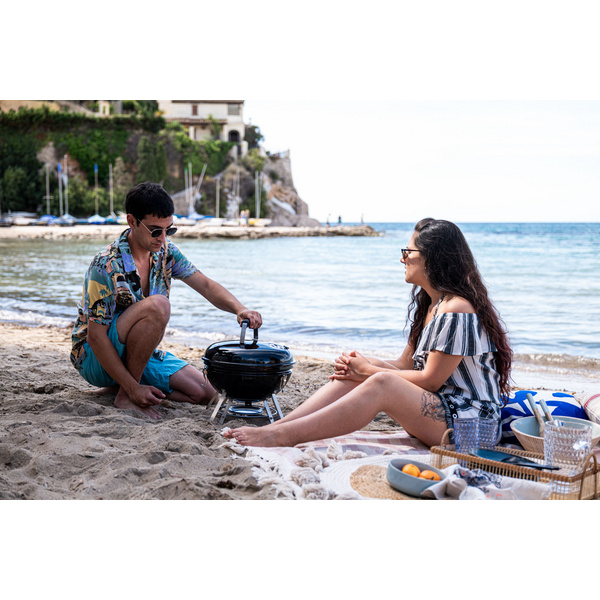 Holzkohlegrill Premium Holzkohle Kugelgrill tragbar, Ø37cm