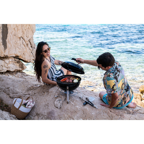 Holzkohlegrill Premium Holzkohle Kugelgrill tragbar, Ø37cm