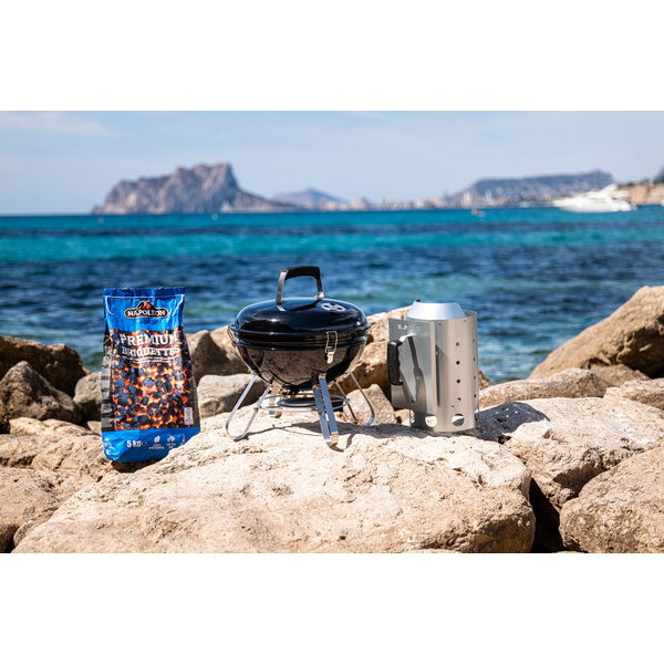 Holzkohlegrill Premium Holzkohle Kugelgrill tragbar, Ø37cm