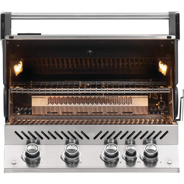Gasgrill Prestige PRO™ 500, Edelstahl, Einbaugrill, inkl. Drehspieß