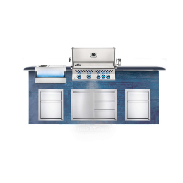 Gasgrill Prestige PRO™ 500, Edelstahl, Einbaugrill, inkl. Drehspieß