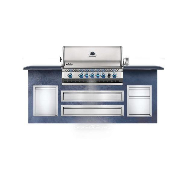 Gasgrill Prestige Pro™ 665, Edelstahl, Einbau
