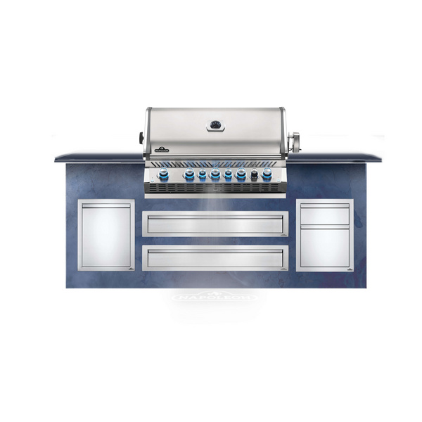 Gasgrill Prestige Pro™ 665, Edelstahl, Einbau