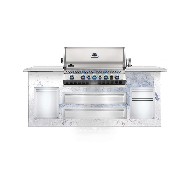 Gasgrill Prestige Pro™ 665, Edelstahl, Einbau