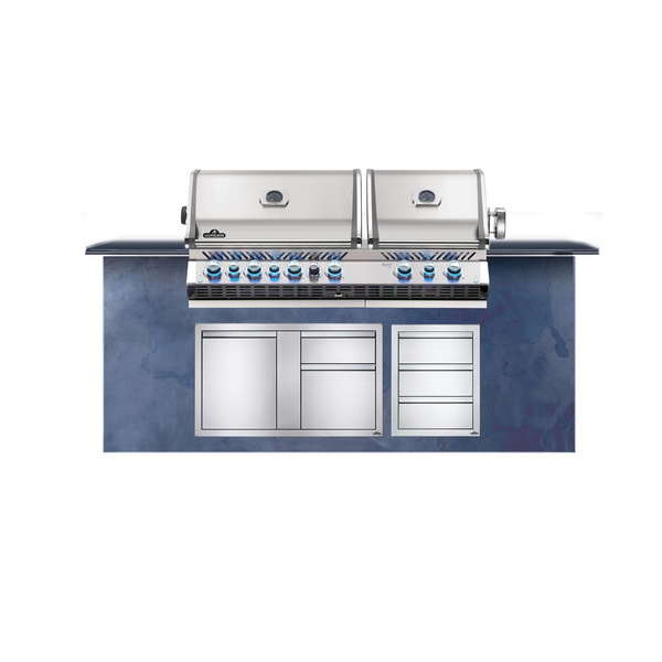 Gasgrill Prestige Pro™ 825, Edelstahl, Einbau