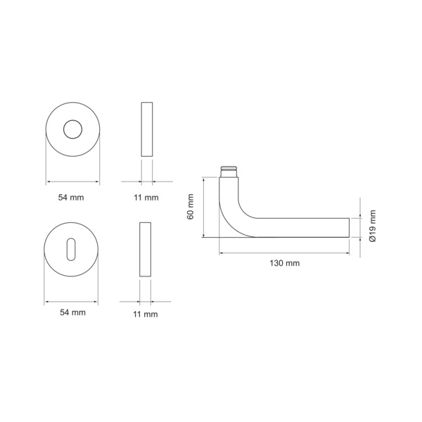 Slim Style E100B BB0 71, Buntbart Edelst. matt