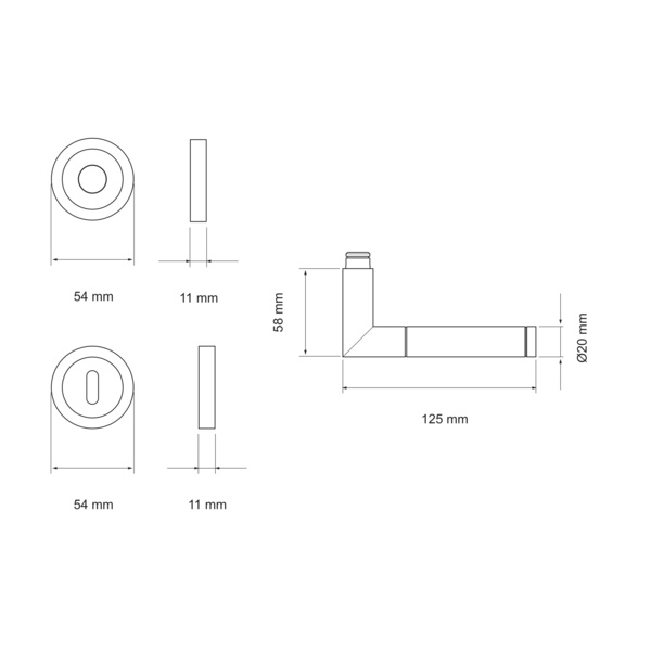 Slim Style E700A BB0 73, Buntbart Edelst. poliert/matt