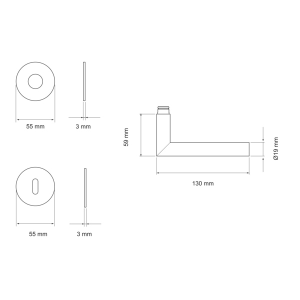 Slim Style E900 BB0 71, Buntbart Edelst. matt