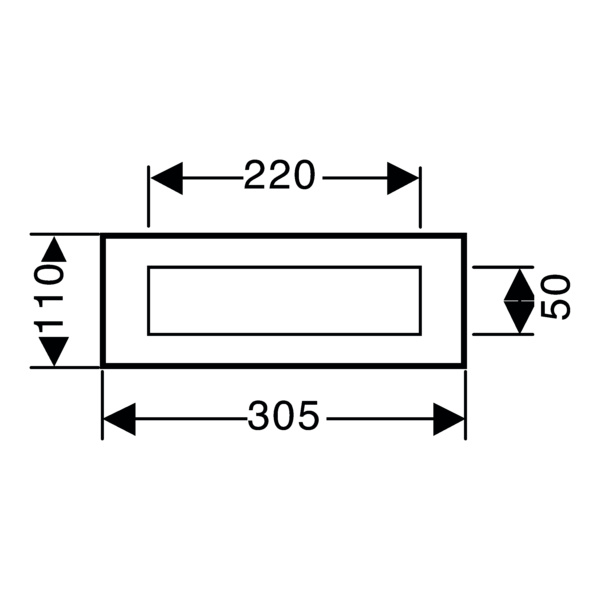 EBK1, in Edelst. matt Briefklappe