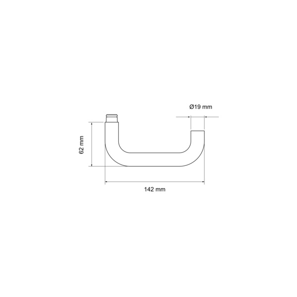 ER27 0DS Griffpaar Kreta o. Griffrosette inkl. Stift in Edelst. matt