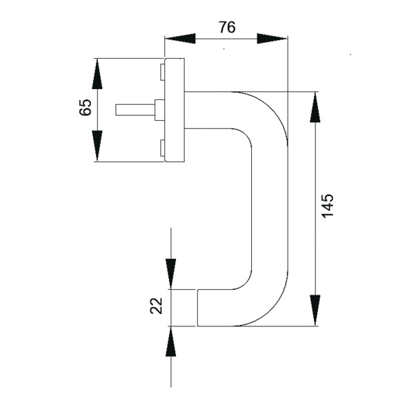 Kreta XL EF174 71, Fenstergriff Edelst. matt