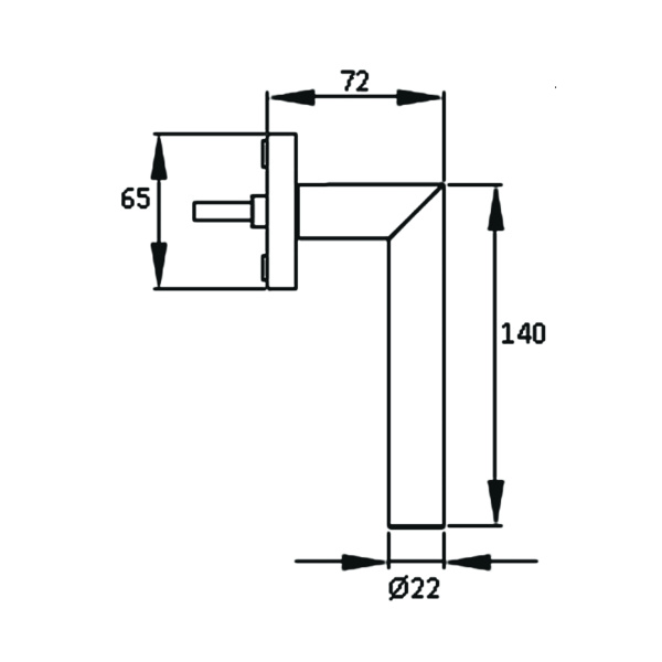 Rhodos XL EF184 71, Fenstergriff XL Edelst. matt