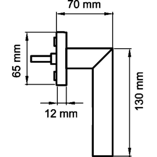 Verona EF374 88, Fenstergriff Messing matt