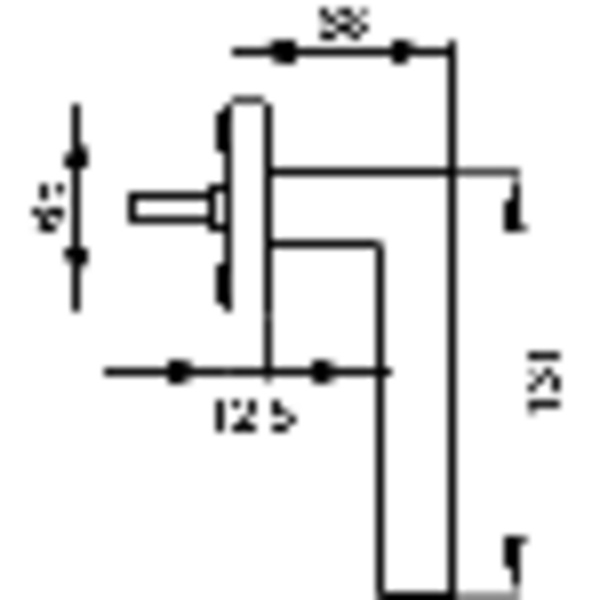 Seattle EF464 71, Fenstergriff Edelst. matt