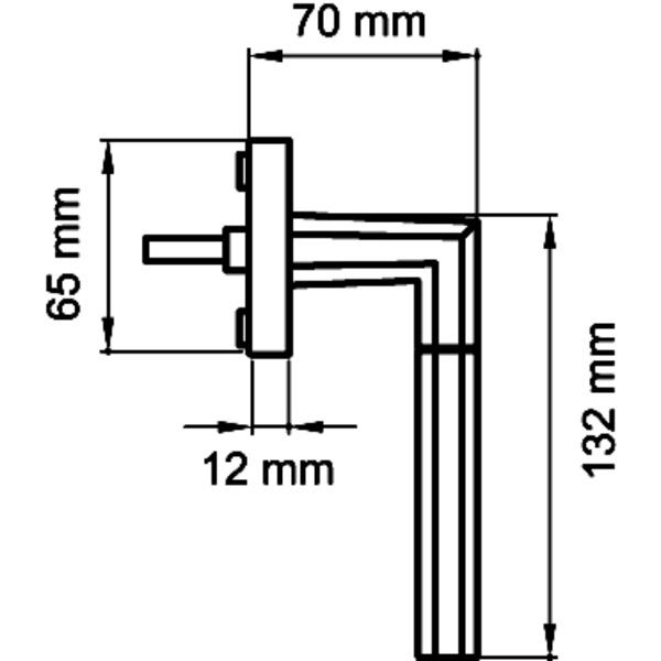 Oregon EF484 71, Fenstergriff Edelst. matt