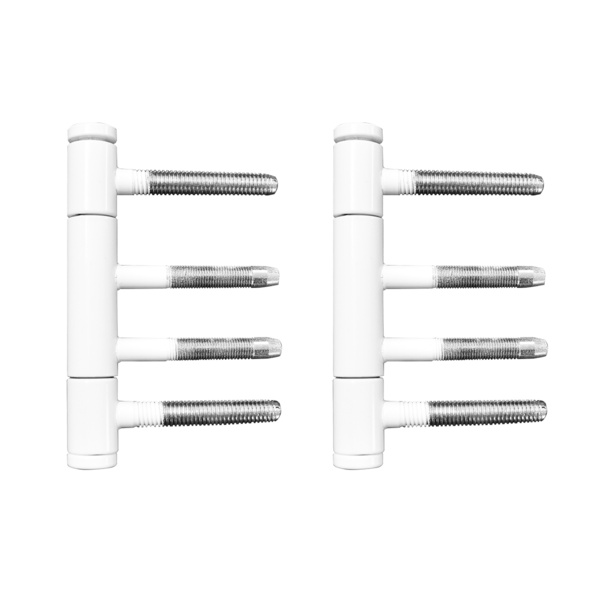 Bänder für Holzzargen EGB 602 84, 3-teiliges Rahmenteil für Holzzargen 1 Paar in Polaris Weiß Polaris Weiß