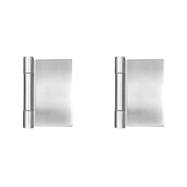 Glastürzubehör EGB 702Q Glastürlappenband 3-teilig 1 Paar in Edelst. matt