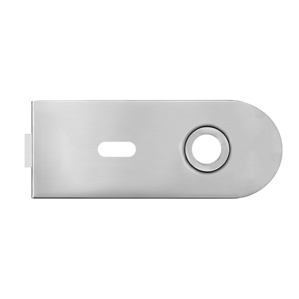 EGS 120 BB 71 Glastürschloss Metro o. Griffpaar in Edelst. matt halbrund Buntbart