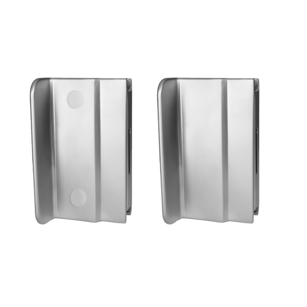 Glastürschloss für Glasschiebetür EGS GVG MS 55, rechteckig unverschließbar Chrommatt